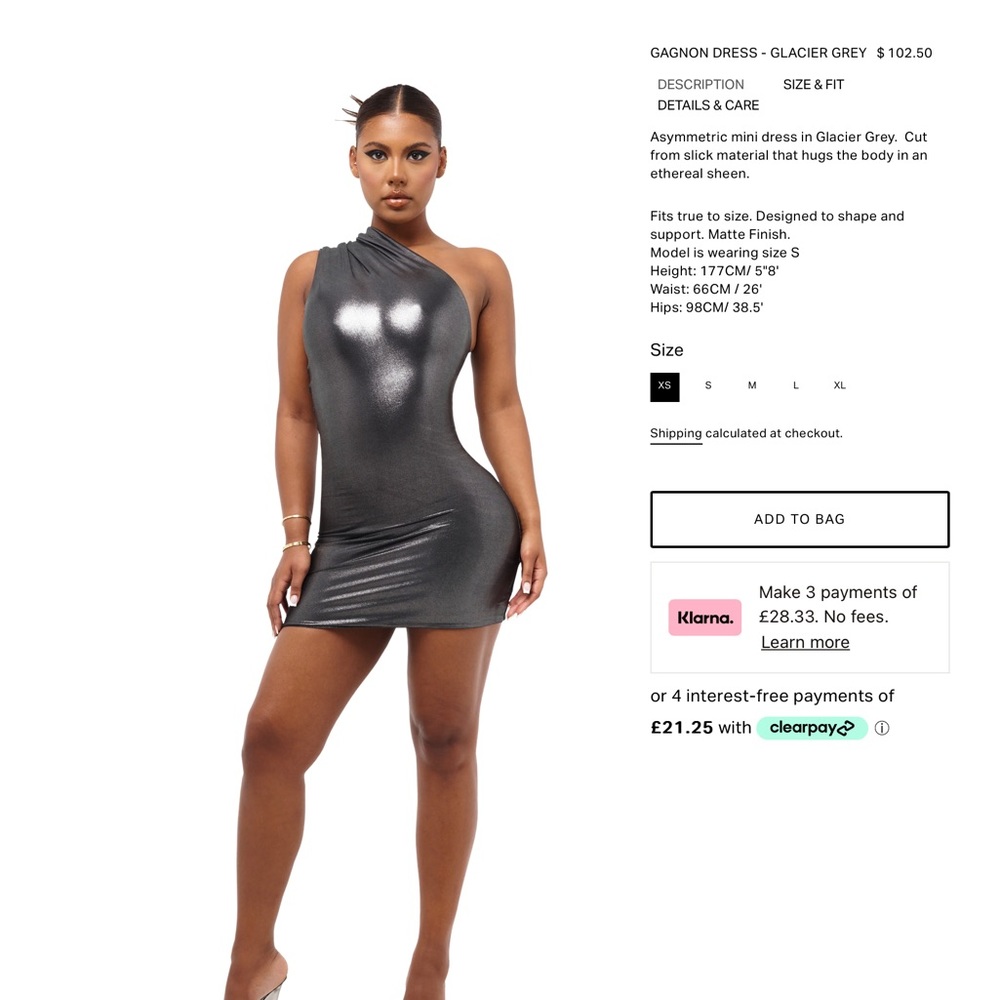 Coucoo Gagnon Gray Dress